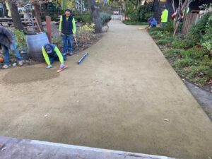 installation of GraniteCrete walkway thumbnail